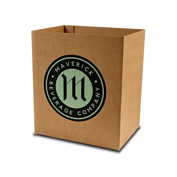 Maverick Beverage Company Direct Print Corrugated Box