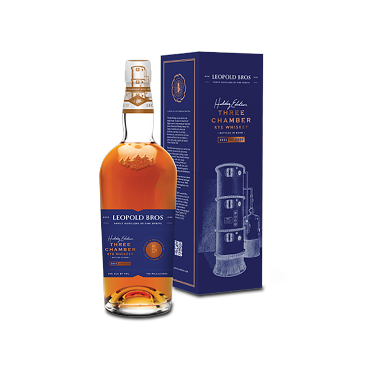 Leopold Bros Whiskey Litho Label Custom Box Silo