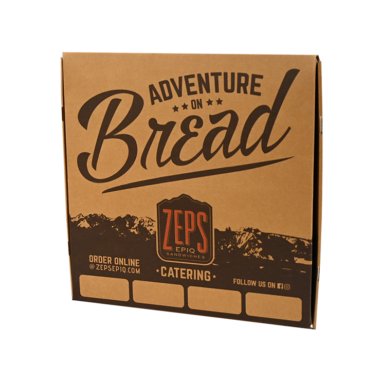 Custom Box Direct Print Zeps Catering Top low version